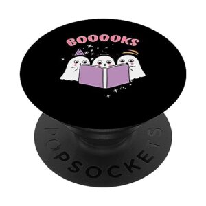 cute ghosts reading book | boooks | read popsockets standard popgrip