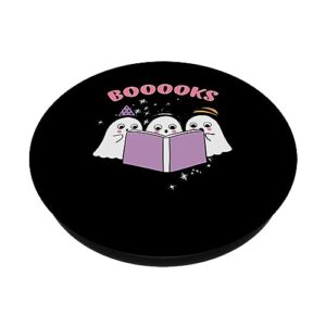 Cute Ghosts Reading Book | Boooks | Read PopSockets Standard PopGrip