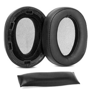 taizichangqin ear pads cushion headband replacement compatible with sony mdr-100abn 100abn wh-h900n headphone ( protein leather )