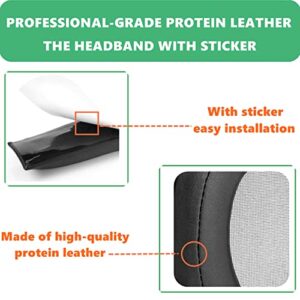 TaiZiChangQin Ear Pads Cushion Headband Replacement Compatible with Sony MDR-100ABN 100ABN WH-H900N Headphone ( Protein Leather )