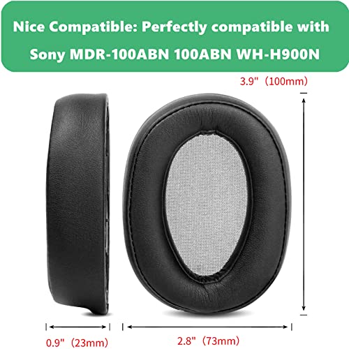 TaiZiChangQin Ear Pads Cushion Headband Replacement Compatible with Sony MDR-100ABN 100ABN WH-H900N Headphone ( Protein Leather )