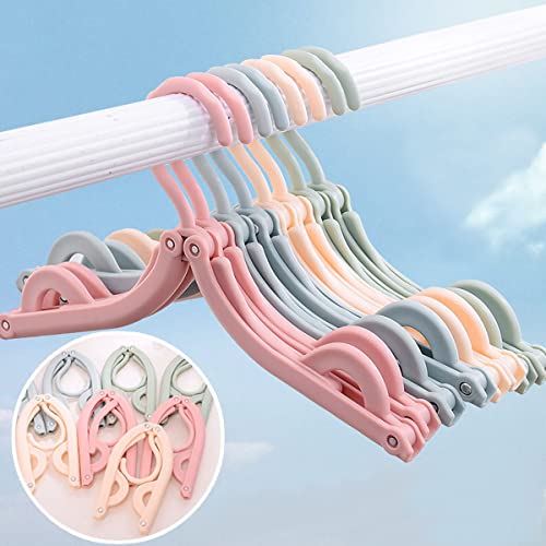 Travel Folding Clothes Rack New Environment-Friendly PP Material Good Helper for Drying Clothes in Business Hotels Used for Underwear Socks Underwear Clothes Rack (8 Packs)