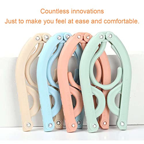 Travel Folding Clothes Rack New Environment-Friendly PP Material Good Helper for Drying Clothes in Business Hotels Used for Underwear Socks Underwear Clothes Rack (8 Packs)