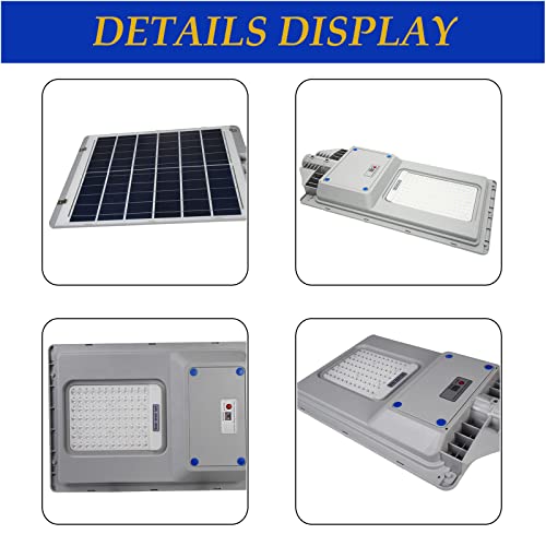 400W Solar Street Lights, 30000 Lumens street lights Solar Powered Outdoor Waterproof IP65 With Remote Control & Motion Sensor, Solar Parking Lot Lights Commercial for Garage, Stadium, Piazza,Yard