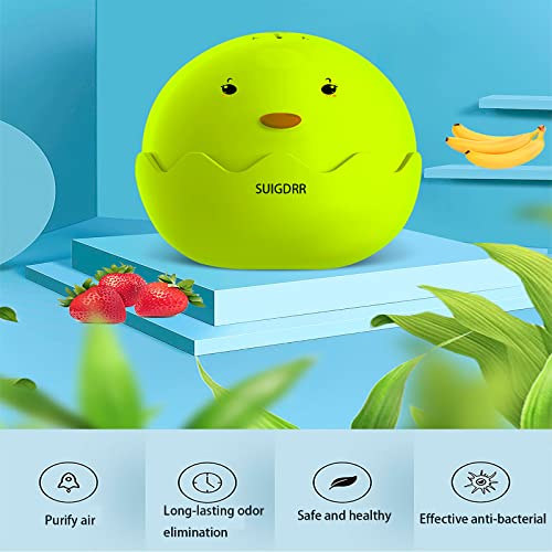 SUIGDRR Fridge Deodorizer Fresheners Smell Odor Eliminator,Cute Chick Refrigerator Freezer Deodorizer Odors Absorber Remover (yellow)