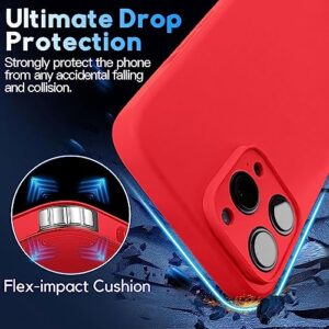 blaspins Crossbody Lanyard Strap Case for iPhone 13 Mini, Neck Cross Body, Adjustable Holder Removable, Drop Protection Shockproof, Hands-Free Silicone Case 5.4 inch, 150 cm Strap, iP13mini - Red