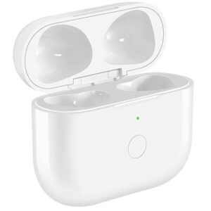 Newest Replacement Charging Case Compatible with AirPod 3rd Generation, Air pods 3 (Not for Airpod Pro) with Pairing Sync Button Without Earbuds, White