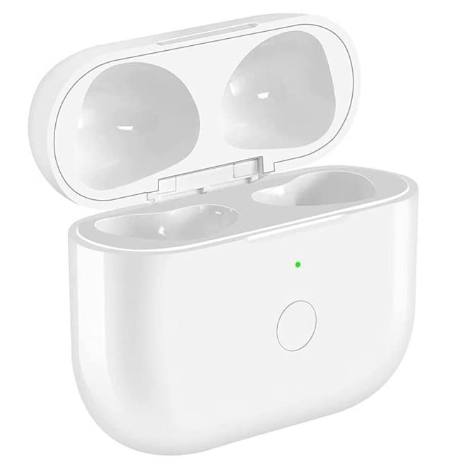 Newest Replacement Charging Case Compatible with AirPod 3rd Generation, Air pods 3 (Not for Airpod Pro) with Pairing Sync Button Without Earbuds, White