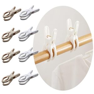 Zingpaw 8-pcs Beach Towel Clips for Drying Socks,Hanging Clips,Heavy Duty Clothes Pin