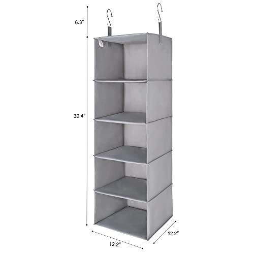 GRANNY SAYS Bundle of 2-Pack Hanging Shelves for Organizing & 1-Pack Hanging Closet Organizer