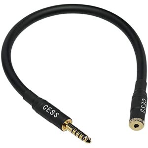 cess-230 male 4.4mm balanced to female 2.5mm balanced headphone earphone dongle adapter cable