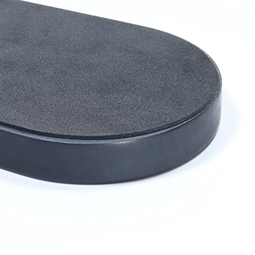 Concrete Oval Vanity Tray,Bathroom Trays for Counter,Concrete Tray for Bathroom Organizer and Home Decor,10.7L x 4.6W x 0.8H inches(Black)