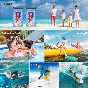 Waterproof Phone Pouch Up to 6.9", Floating Dry Bag for iPhone 13 12 11 Pro Max Galaxy S22 S21 Universal Waterproof Case Large Capacity Sunscreen Glasses Storage Dry Bag for Swimming Rafting Boating