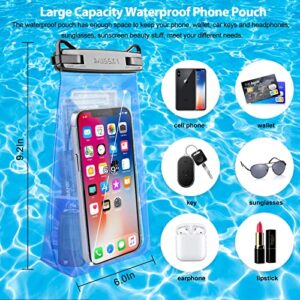 Waterproof Phone Pouch Up to 6.9", Floating Dry Bag for iPhone 13 12 11 Pro Max Galaxy S22 S21 Universal Waterproof Case Large Capacity Sunscreen Glasses Storage Dry Bag for Swimming Rafting Boating