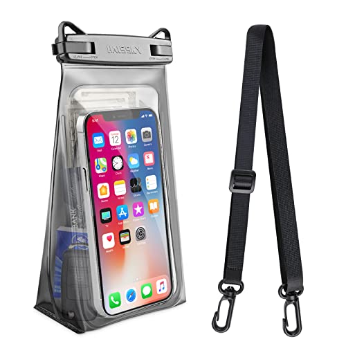 Waterproof Phone Pouch Up to 6.9", Floating Dry Bag for iPhone 13 12 11 Pro Galaxy S22 S21 Waterproof Case Large Capacity Sunscreen Glasses Storage Dry Bag for Swimming Rafting (Patented Product)