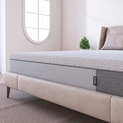 BedStory Firm Mattress Topper 3 Inch King Size - Extra Firm Memory Foam Bed Topper for Pain Relief - Copper Gel Bamboo Charcoal Green Tea Infused Cooling Mattress Pad - CertiPUR-US Certified