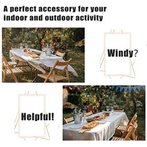 MZYOUHUO 24 Packs Clear Tablecloth Clips, Acrylic Table Cover Fasteners,Table Cloth Clamps for Christmas Home Wedding Party Indoor Outdoor Tables Picnic Accessory (Clear-Large)