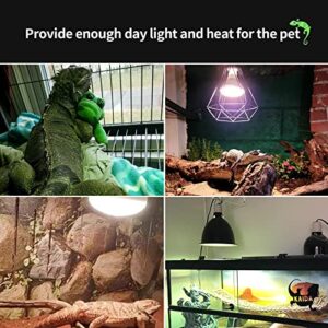 75W Reptile Heat Lamp Combo Set-Reptile Day and Night Heat Lamp ,UVA Basking Spot Bulb for Bearded Dragon Lizard Turtle Snake Chameleon Use, 4 Pack