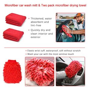 A ABIGAIL 21 Pcs Car Cleaning Tools Kit, Car Detailing Kit, Car Detailing Brushes, Car Wheel Tire Brush Set, Car Windshield Cleaning Tool, Car Care kit for Interior, Exterior, Wheels, Dashboard