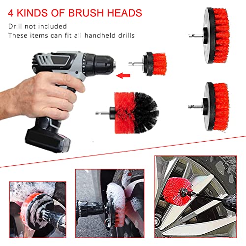 A ABIGAIL 21 Pcs Car Cleaning Tools Kit, Car Detailing Kit, Car Detailing Brushes, Car Wheel Tire Brush Set, Car Windshield Cleaning Tool, Car Care kit for Interior, Exterior, Wheels, Dashboard