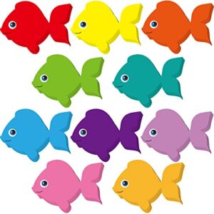 200 pieces fish paper cutouts classroom bulletin board decorations colorful fish shapes accents fish die cuts for wall decor kids school themed party supplies teachers diy craft projects
