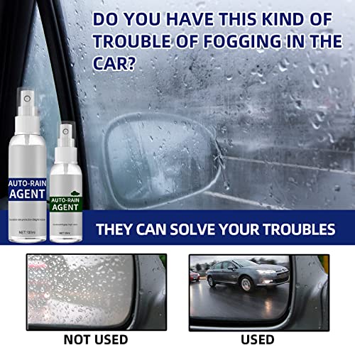 Car Glass Fog Rainproof Agent Fog Spray For Car Windshield Fogging Rainproof Nano Rain Remover 30 And 100ml Car Interior Accessories (A-100ML, 1 Size)