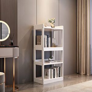 balanbo 4-bookshelf cube simple shelf display rack multifunctional storage display rack suitable for home office living room decoration-white…