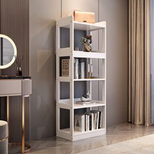 balanbo 5-bookshelf cube simple shelf display rack multifunctional storage display rack suitable for home office living room decoration-white…