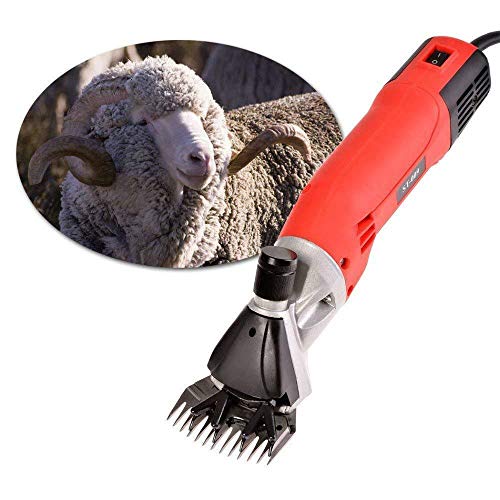 cjc Sheep Shears, 220V Electric Sheep Goat Shear Farm Clipper Shearing Machine Cutter Wool Scissor (220V 500W)