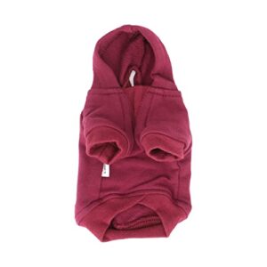 LOPHIPETS Dog Hoodies Sweatshirts for Small Dogs Teacup Chihuahua Yorkie Puppy Clothes Cold Weather Coat-Red/XXS