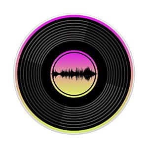 Vinyl Record LP Music Lover Soundwave Equalizer Vinyl PopSockets Swappable PopGrip