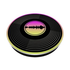 Vinyl Record LP Music Lover Soundwave Equalizer Vinyl PopSockets Swappable PopGrip