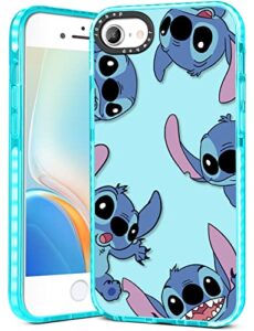 jowhep stitc for iphone 6/6s/7/8/se 2020/se 2022 case cute cartoon character girly for girls kids teens phone cases cover fun unique kawaii cool soft tpu case for iphone 6/6s/7/8/se 2020/se 2022
