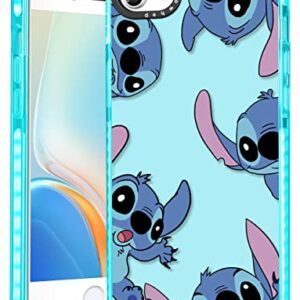 Jowhep Stitc for iPhone 6/6S/7/8/SE 2020/SE 2022 Case Cute Cartoon Character Girly for Girls Kids Teens Phone Cases Cover Fun Unique Kawaii Cool Soft TPU Case for iPhone 6/6S/7/8/SE 2020/SE 2022