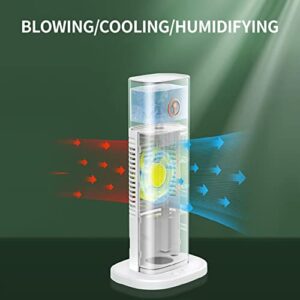 Portable Personal Air Conditioner, Mini Air Conditioning Fan USB Spray Type Water Cooling Fan Desktop Air Cooler Freestanding Air conditioner for Cooling Rooms, Low Noise