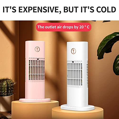 Portable Personal Air Conditioner, Mini Air Conditioning Fan USB Spray Type Water Cooling Fan Desktop Air Cooler Freestanding Air conditioner for Cooling Rooms, Low Noise