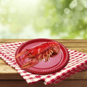 5 PC Crawfish Trays - 15" Inch Wide Reusable Plastic Crawfish Trays - Crawfish Boil Party Table Decorations