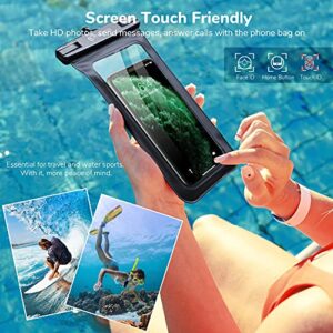 Syncwire IPX8 Waterproof Phone Pouch with Lanyard 2 Pack & IP68 Waterproof Fanny Bag with Adjustable Waist Strap 2 Pack for iPhone Samsung Galaxy and More, Beach Accessories, vacation must haves