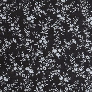 Betsey Johnson- Throw Blanket, Ultra Soft & Cozy Plush Home Decor, All Season Bedding (Pretty Floral Black, Oversized Throw) 50 x 70