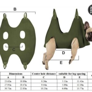 THEPUPPYFY Dog Grooming Hammock - Dog Hammock - Dog Nail Clippers-Dog Things - pet Grooming Hammock - Dog Grooming Harness Holder - cat Grooming Hammock - Dog Hammock for Grooming (S/Under 55 LB)