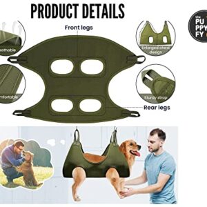 THEPUPPYFY Dog Grooming Hammock - Dog Hammock - Dog Nail Clippers-Dog Things - pet Grooming Hammock - Dog Grooming Harness Holder - cat Grooming Hammock - Dog Hammock for Grooming (S/Under 55 LB)