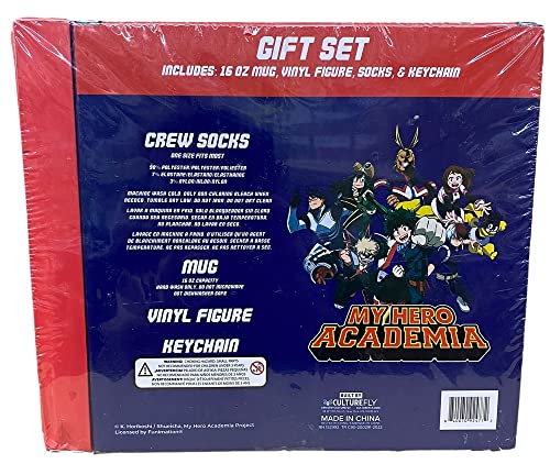 My Hero Academia 5pc Gift Set (Plus 2 Sheets of Gift Wrap) 4 cubic inch