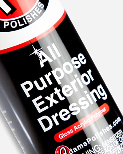 Adam's All Purpose Dressing (16oz) - Ready-To-Use Water-Based Plastic, Rubber, and Vinyl Dressing, Long-Lasting and Restorative Shine, UV Protective, No Greasy or Sticky Feel