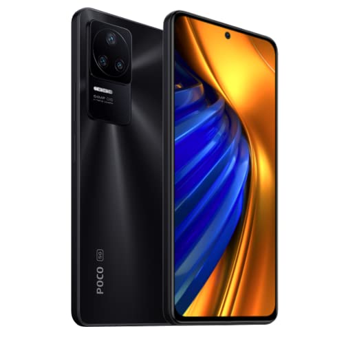 Poco F4 5G + 4G LTE 128GB + 6GB Global Version Unlocked 6.67" 120Hz 64Mp Triple Camera (Not Verizon Sprint Boost Cricket Metro At&T) + (w/Fast Car 51W Charger Bundle) (Night Black)