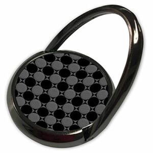 3drose modern black and gray circles in squares image of weave pattern - phone rings (phr_358854_1)