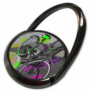 3drose image of black white bicycle with lime and fuchsia ft myers... - phone rings (phr_359626_1)