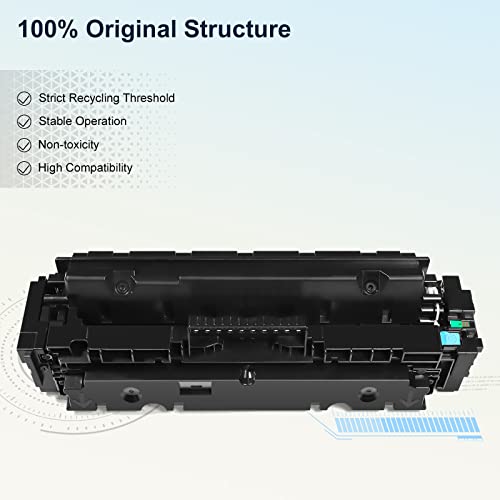 TESEN 410X (with New Chips) Remanufactured Toner Cartridge Replacement for HP 410X CF410X for HP Color Pro M452dn M452dw M452nw MFP M477fdw M477fnw M477fdn M377dw (Black, 2PK) Green Series