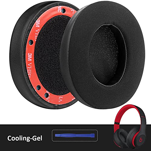 Beats Studio 2 3 Protein Leather Ear Pads and Cooling-Gel Ear Pads Bundle
