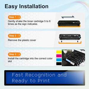 TESEN 201X CF400X (with New Chips) Remanufactured Toner Cartridge Replacement for HP 201X CF400X for HP Color Pro M252n M252dw MFP M277n M277dw M277c6 M274n (Black, 2PK) Green Series