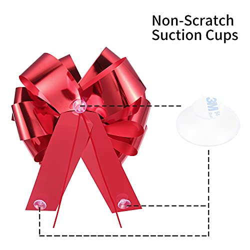 Aidwey Big Gift Wrapping Bows (Red, 18 inch, 1 Pack) for Large Gift Decoration. Big car bows, Christmas Bows, Birthday Bows, Large Bow, Big Red Bow, Giant Bow.